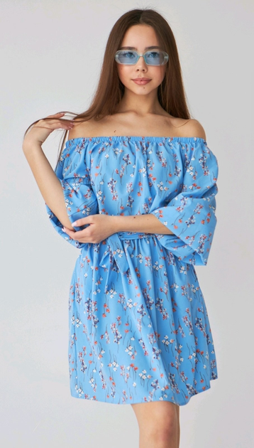 Летнее платье для девочки Merishop 9999 р. 164 см Голубой от продавца ...