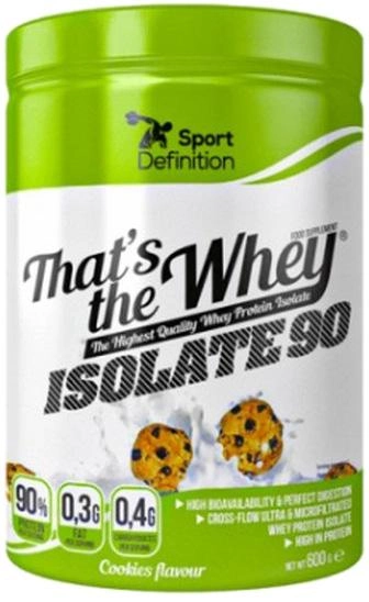 Białko Thats The Whey Isolate 640 g Jar Cookies (5902811803007) - obraz 1