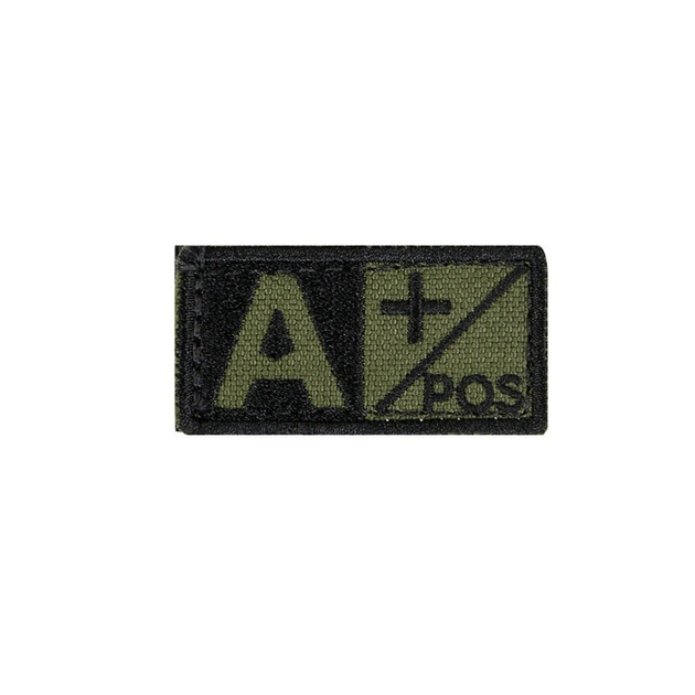 Шеврон патч групи крові Condor BLOOD TYPE PATCH 229 2 (A+), Олива (Olive) - зображення 1