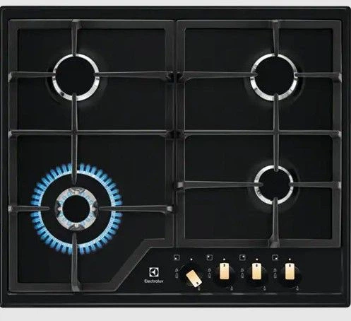 Газова варильна поверхня Electrolux kgs6436rk чорний матовий - Фото 1 Газова варильна поверхня Electrolux kgs6436rk чорний матовий - зображення 1