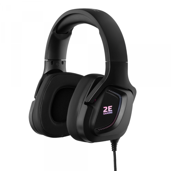 Наушники 2e Gaming hg340 rgb usb 7.1 Black (2e-hg340bk-7.1) - изображение 2