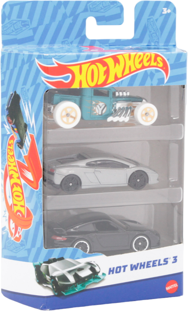 Набор машинок Хот Вилс Hot Wheels 3 шт. в ассортименте – игрушки с