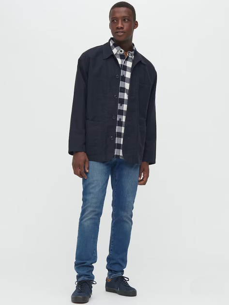 Джинсы утепленные Regular Fit мужские Uniqlo 97112614 40W34L Синие ...