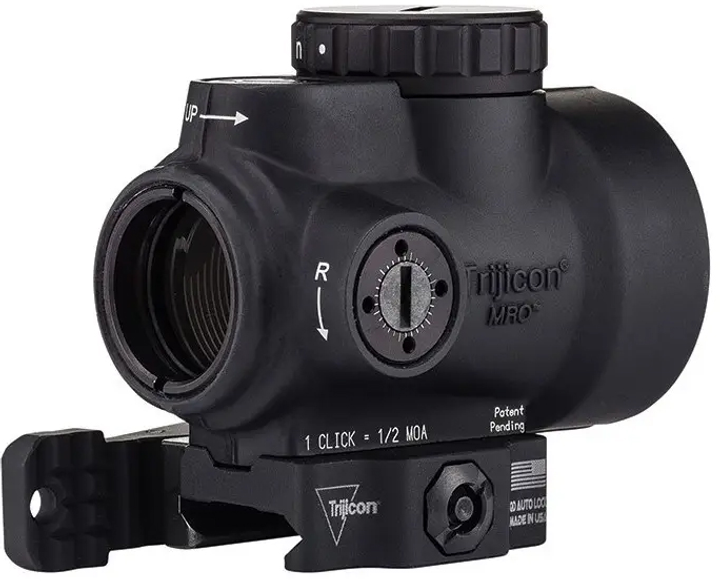 Прицел коллиматорный Trijicon MRO 2.0 MOA Green Dot, AC32082 QD LOW MOUNT (MRO-C-2200032) - изображение 5