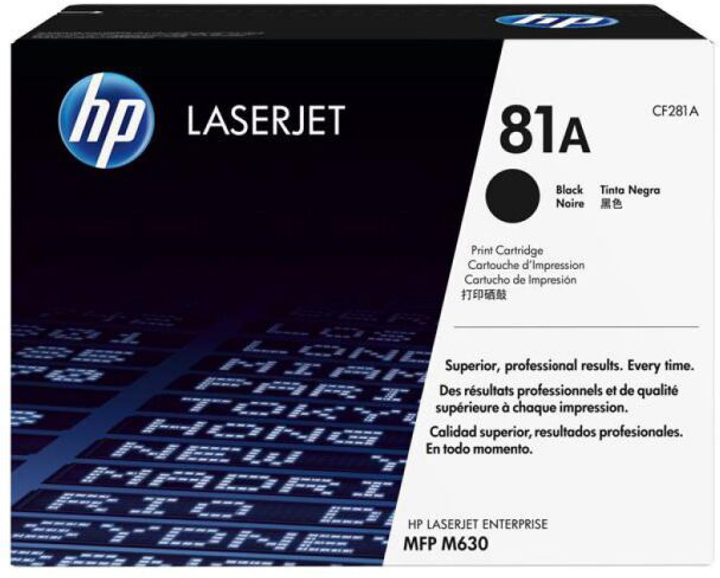 Картридж HP 81A LJ M604n/dn/M605n/dn/x/M606n/dn/x/ M630h/f/dn/z Black (CF281A) - зображення 1