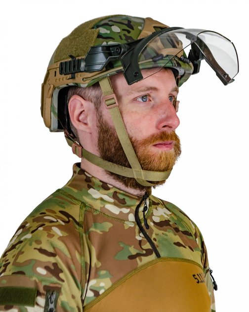 Очки тактические с креплением на шлем Хаки - изображение 2