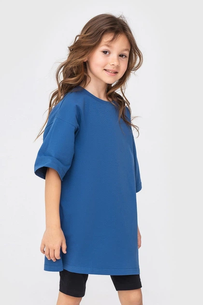 Дитяча футболка KIDS синя 134/140 (7770165) - Фото 1 Дитяча футболка KIDS синя 134/140 (7770165) - изображение 1