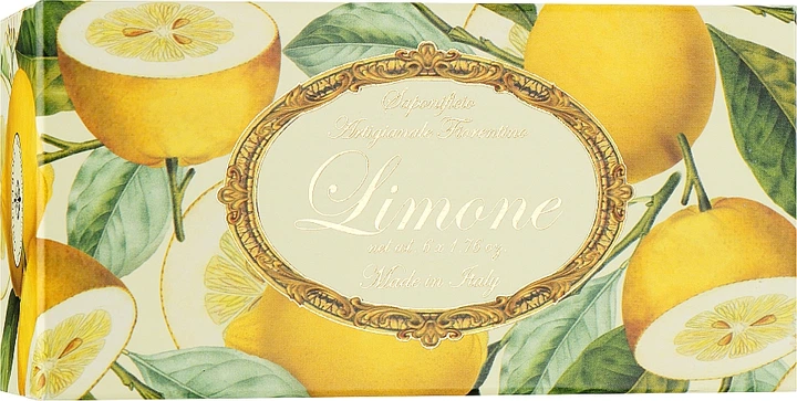 Набір туалетного мила "Лимон", 6 шт. - Saponificio Artigianale Fiorentino Lemon 6x50g (705013-35374) - Фото 1 Набір туалетного мила "Лимон", 6 шт. - Saponificio Artigianale Fiorentino Lemon 6x50g (705013-35374) - изображение 1