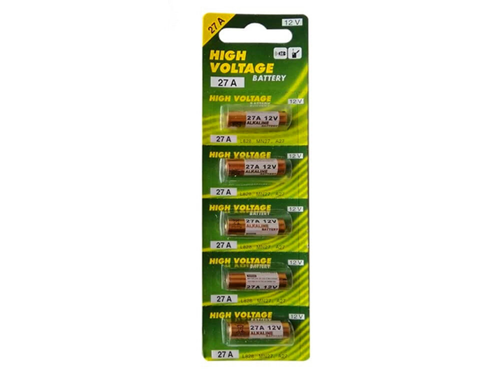 Батарейка High Voltage щелочная 27A 12V 5 шт. в блистере (1011-840-00) - изображение 4
