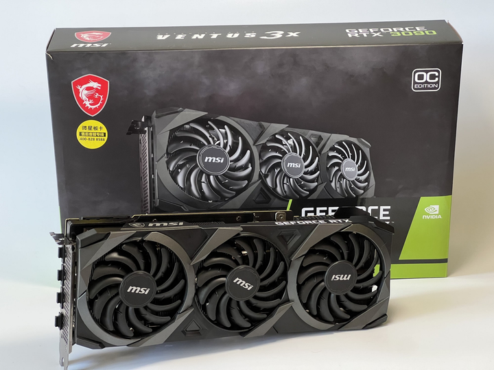Видеокарта MSI PCI-Ex GeForce RTX 3090 VENTUS 3X OC 24GB GDDR6X (384bit ...