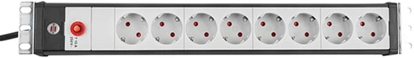 Listwa zasilająca Brennenstuhl Premium-Line 19" do szafy serwerowej 8 gniazdek IEC 10A 2300W z bezpiecznikiem 3 m (1156057128) - obraz 2