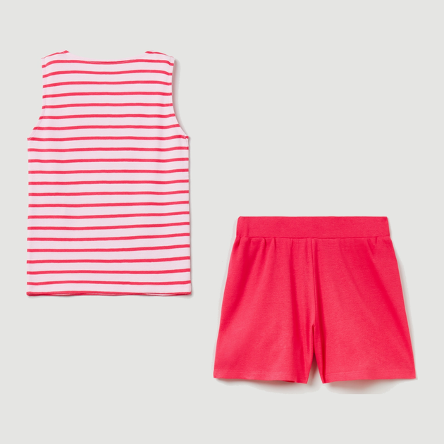 Letnia piżama dziecięca (koszulka + spodenki) OVS 1787552 146 cm Różowa (8057274861242) - obraz 2