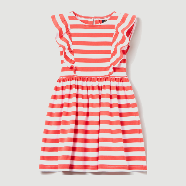 Sukienka dziecięca dla dziewczynki OVS 1790305 128 cm Pomarańczowa (8057274912838) - obraz 1