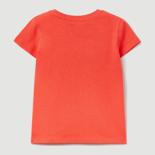 Koszulka dziecięca dla dziewczynki OVS 1790501 104 cm Terakotowa (8057274914757) - obraz 2
