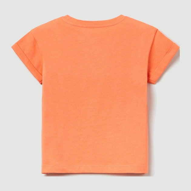 Дитяча футболка для дівчинки OVS 1790536 128 см Помаранчева (8057274915143) - зображення 2