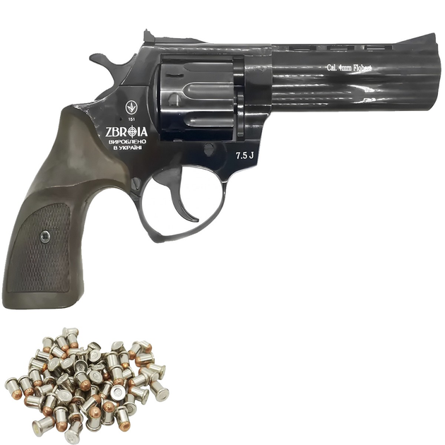 Револьвер под патрон Флобера Profi 4.5" черный Pocket - зображення 1