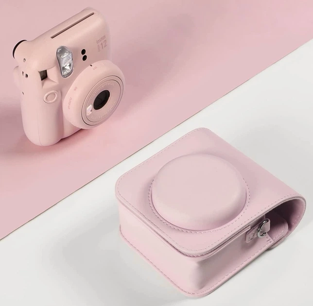 Чехол FujiFilm INSTAX mini 12 / 11 / 9 Нежно-розовый для фотоаппарата Blossom Pink - изображение 3