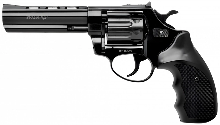 Револьвер под патрон Флобера Profi 4.5" черный пластик - зображення 2