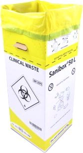 Контейнер-пакет Sanibox для сбора и утилизации медицинских отходов 50 л (PF200648/2) - изображение 2