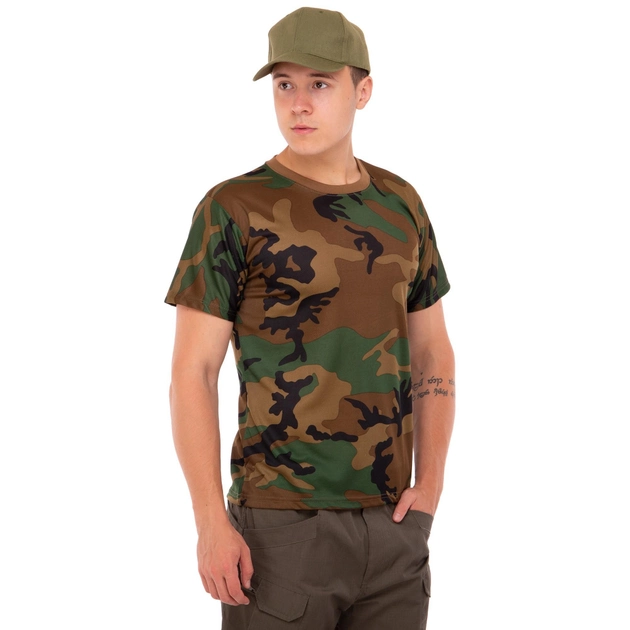 Летняя футболка мужская тактическая Jian 9184 размер 3XL (54-56) Пиксель - изображение 1