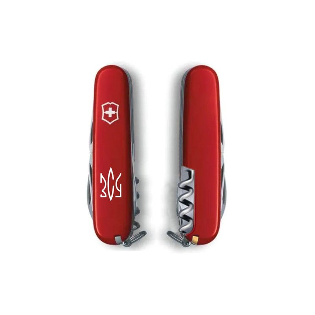 Нож Victorinox Spartan Ukraine Red "Тризуб ЗСУ" (1.3603_T0390u) - изображение 2