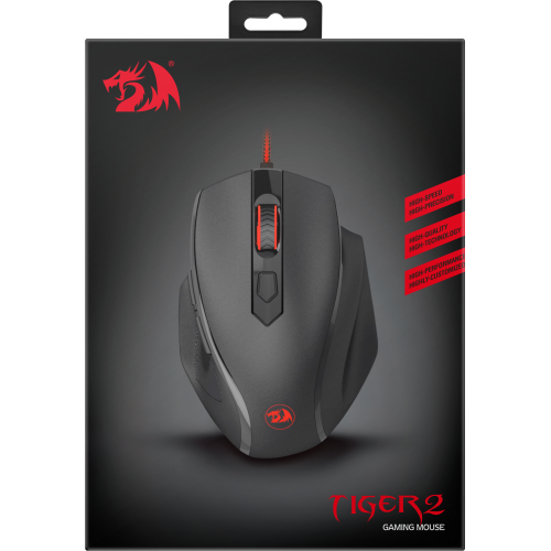 Миша ігрова Redragon Tiger 2 USB Black (77637) - Фото 12 Миша ігрова Redragon Tiger 2 USB Black (77637) - зображення 12