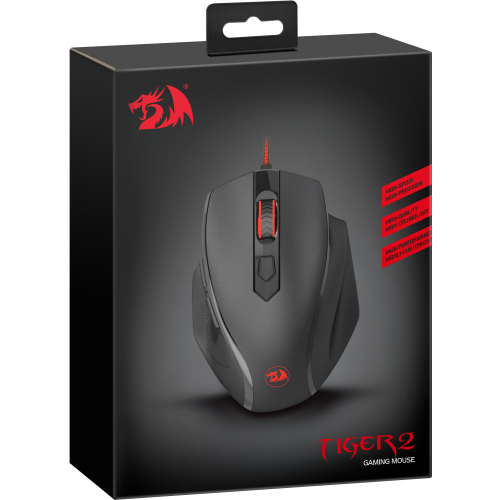 Миша ігрова Redragon Tiger 2 USB Black (77637) - Фото 13 Миша ігрова Redragon Tiger 2 USB Black (77637) - зображення 13