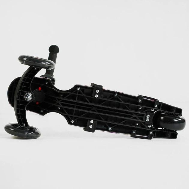Самокат беговел 5 в 1 Best Scooter LS-44188 с дополнительными колесами и защитным бампером черный с розовым - Фото 6 Самокат беговел 5 в 1 Best Scooter LS-44188 с дополнительными колесами и защитным бампером черный с розовым - изображение 6