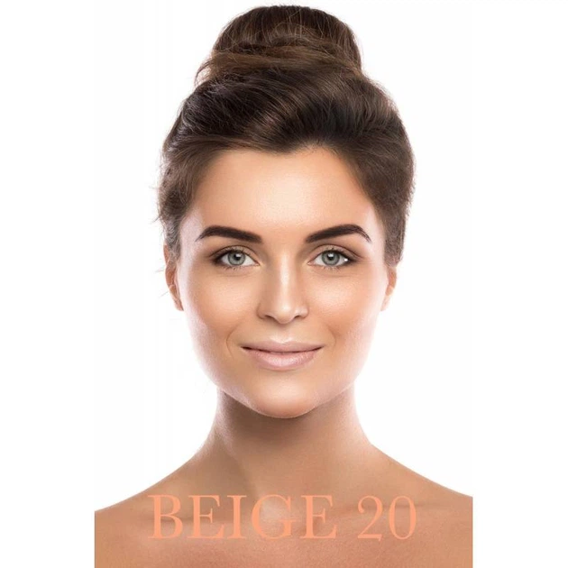 Водостійка тональна база під макіяж Delfy Professional Foundation Water Resistant Бежевый 20 35 мл (5060465711137) - изображение 2