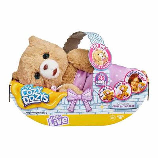 Интерактивная игрушка Moose toys Little Live Pets Мишка обнимашка 28847 ...