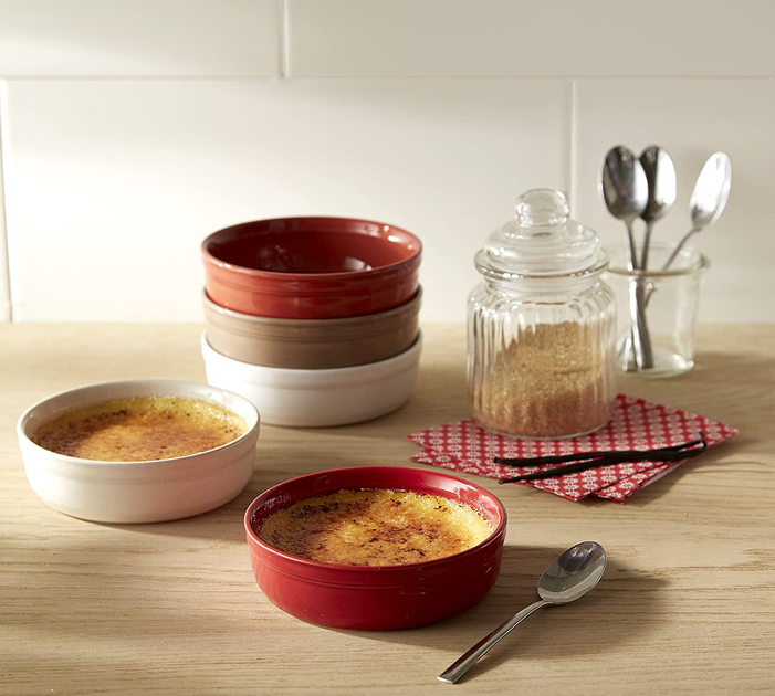 Набір форм для крем-брюле Emile Henry Ovenware 13 см, 2 шт бежевий (024013) - зображення 4