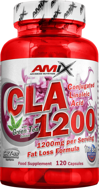 Sprężony Kwas Linolowy Amix CLA z zieloną herbatą 1200 mg 120 k (8594159532502) - obraz 1