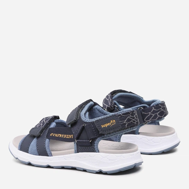 Sandały chłopięce skórzane Superfit Criss Cross 1-000580-8010 32 Blue (9010159149124) - obraz 3
