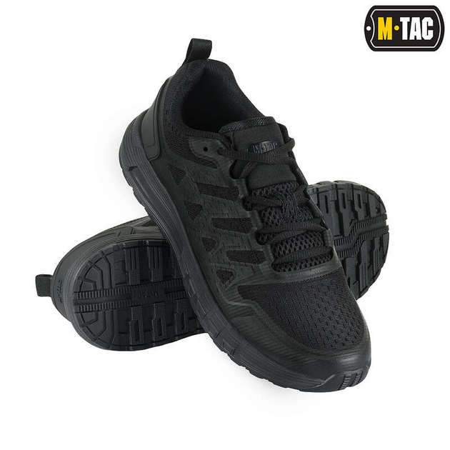 Кросівки тактичні M-TAC SUMMER SPORT BLACK р.44 Чорні - зображення 1