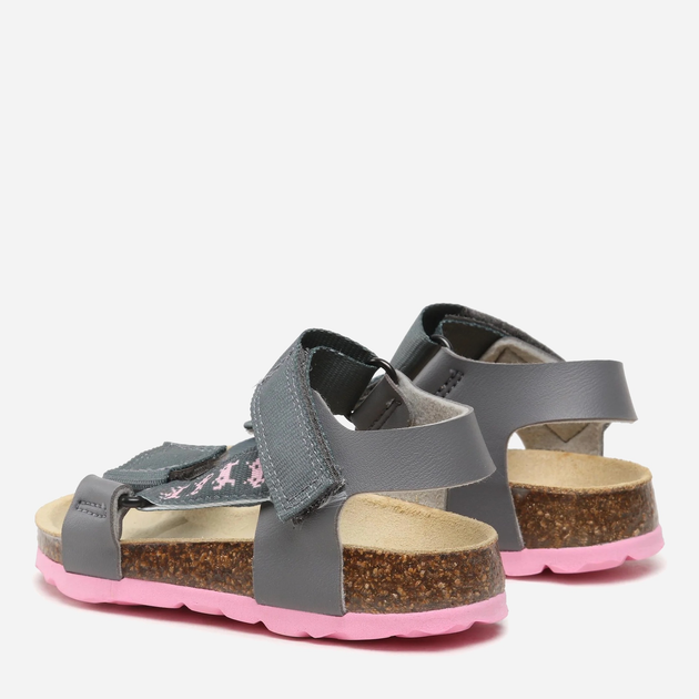 Дитячі шкіряні сандалії для дівчинки Superfit Fussbettpantoffel 1-000116-2010 32 Сірі (9008518875333) - зображення 3