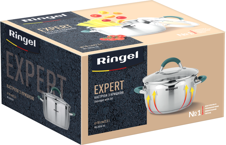 Кастрюля Ringel Expert 18 см 2.5 л (RG 2018-18) - изображение 4