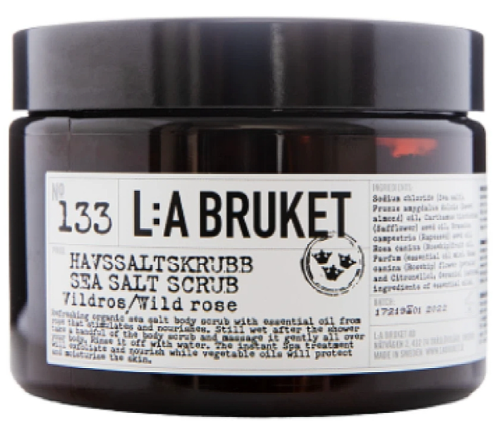 Peeling do ciała L:A Bruket 133 Wild Rose Sea Salt Scrub 420 g (7350053232051) - obraz 1