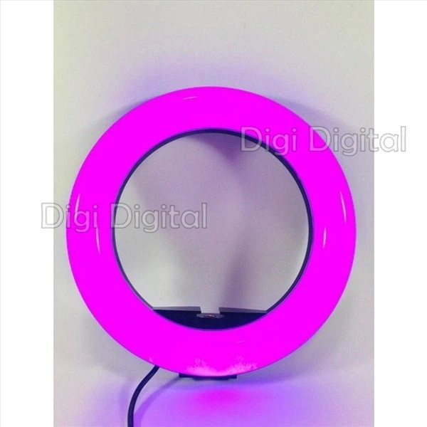 Кольцевая LED лампа D=20см MJ20 RGB 15 цветов Ring Fill Light Селфи LED кольцо цветное - изображение 9