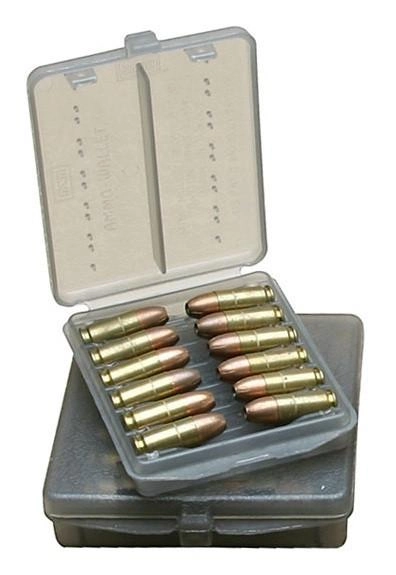 Коробка для патронов MTM кал. 9мм; 380 ACP. Количество - 18 шт. Цвет - дымчатый - изображение 1