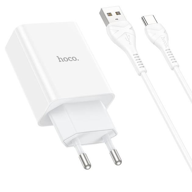 Сетевое зарядное устройство Hoco C99A + кабель Type-C на USB с быстрой ...