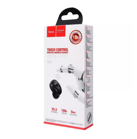Bluetooth гарнитура Hoco E64 mini 50mAh BT 5.3 black - Фото 4 Bluetooth гарнитура Hoco E64 mini 50mAh BT 5.3 black - изображение 4