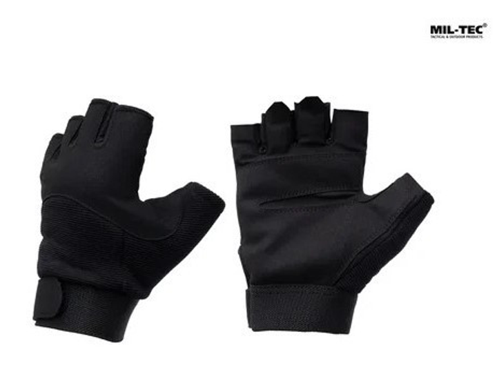 Тактические перчатки Army Fingerless Gloves Mil-tec Черные 12538502 размер XL - изображение 2