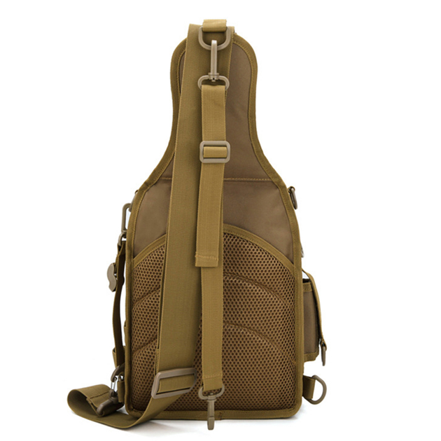 Тактическая сумка через плечо рюкзак однолямочный тактический Hawk камуфляж мультикам17л - изображение 2