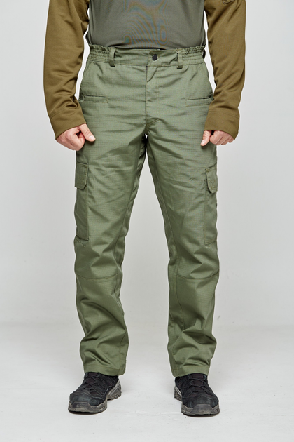 Тактические штаны UKM 58 3XL оливковый карго рип стоп - изображение 1
