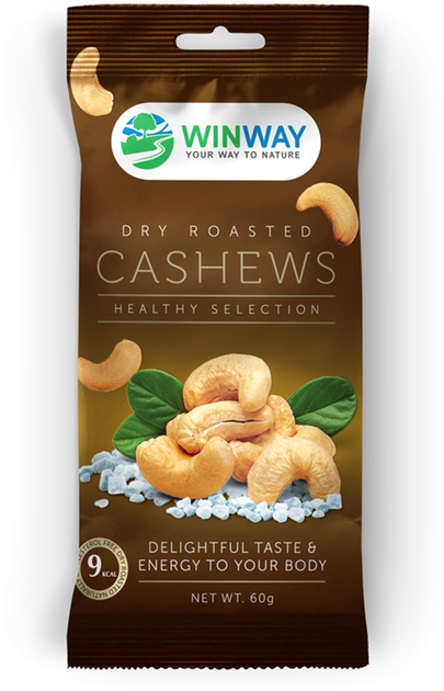 Кеш'ю смажений солоний WINWAY 60 г (4821912900815) - зображення 1