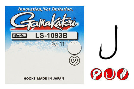 Крючок Gamakatsu LS-1093B Ring Eye Serie 004 10шт.,147959004 - Фото 2 Крючок Gamakatsu LS-1093B Ring Eye Serie 004 10шт.,147959004 - изображение 2