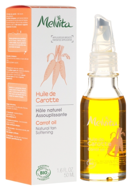 Олія для обличчя Melvita Carrot Oil Natural Tan Softening 50 мл (3284410042448) - зображення 1