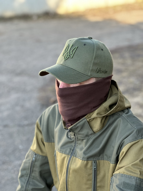 Тактическая кепка Tactic бейсболка с лого Герб Украины Олива (TY-9883-olive) - изображение 3