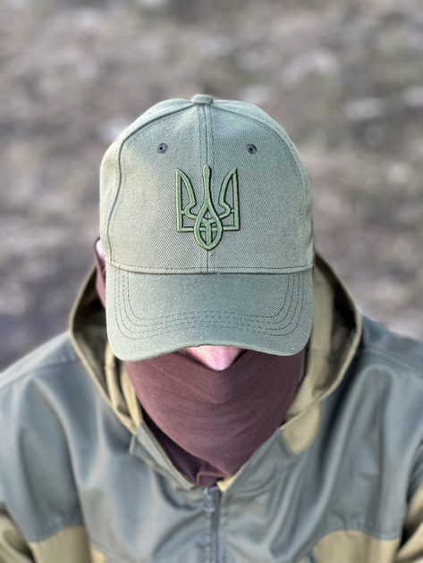 Тактическая кепка Tactic бейсболка с лого Герб Украины Олива (TY-9883-olive) - изображение 4