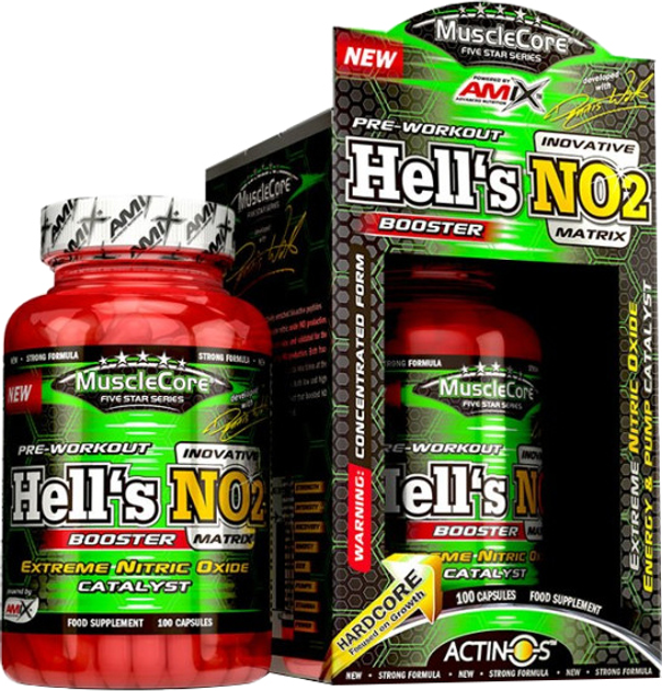 Odżywka przedtreningowa Amix Musclecore Hell's No2 100 k (8594159537286) - obraz 1